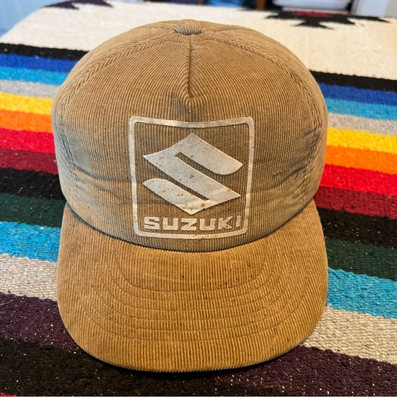 YoungAn Other - Vintage YoungAn Suzuki Corduroy Foam SnapBack Hat